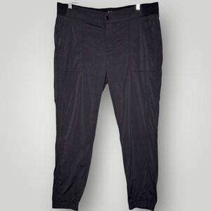 ATHLETA Trekkie Jogger Pants Pull On Stretch Nylon Black Size 16 596344 Athletic